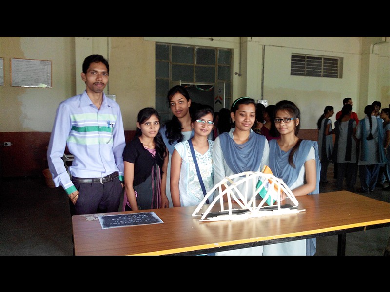Bridge Model Exhibition Of Civil Dept. in SDITS 