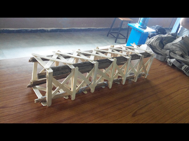 Bridge Model Exhibition Of Civil Dept. in SDITS 